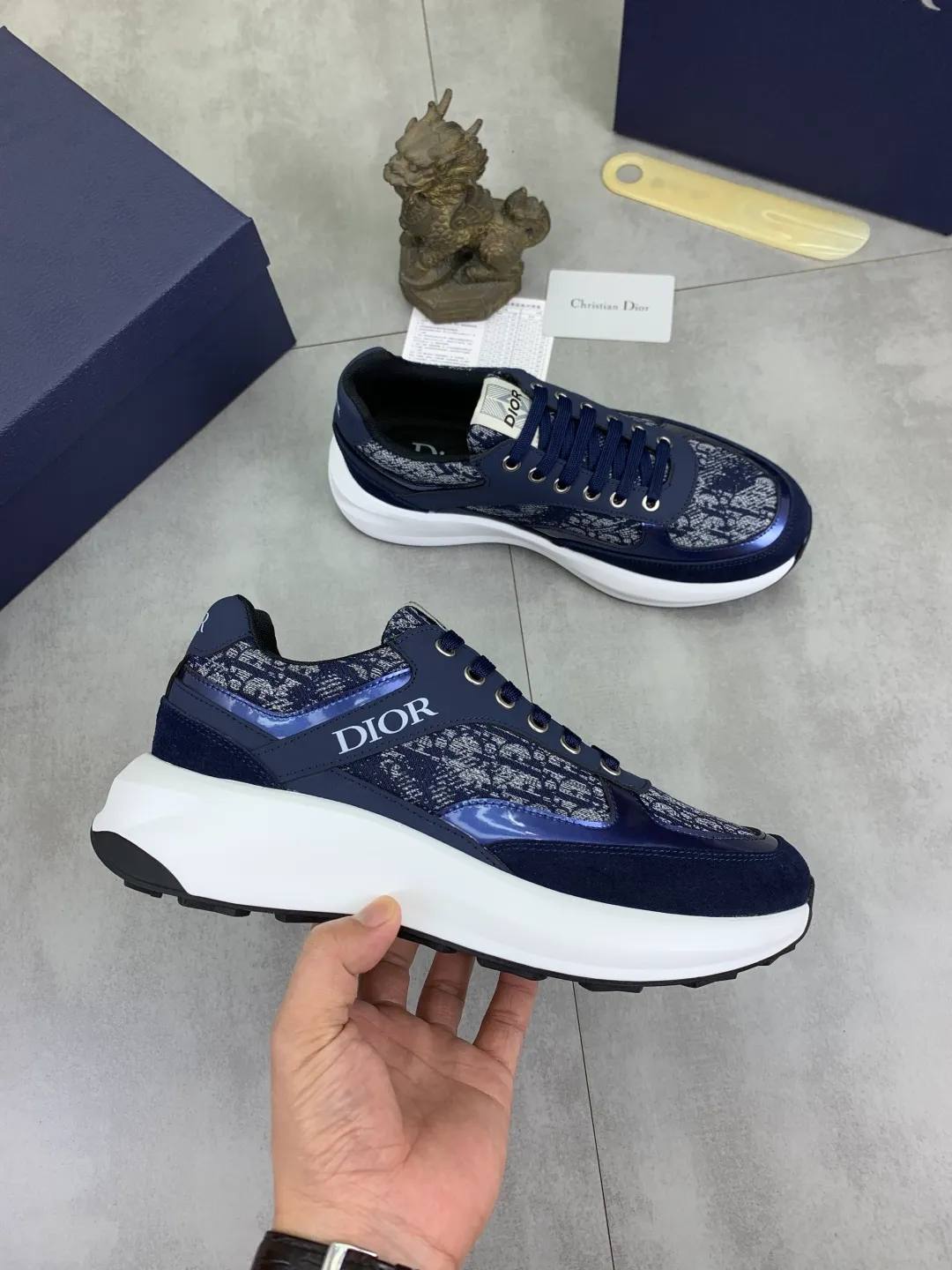 Men's Men's Shoes💰P420💰[New Style]🆘[Dior] 2025 Dior Original Lace-up Low-top Men's Shoes Classic casual shoes🔥This model is the official flagship model, with high quality and made by famous original designers. It is made of high-quality cowhide with original materials➕comfortable and breathable mesh lining➕pigskin insole. The perfect last shape and generous and fashionable design have attracted many consumers. Suitable for drivers to drive🚗. What you want is the best quality in the market. Color 4️⃣Code number: 38--44 (45 customized)